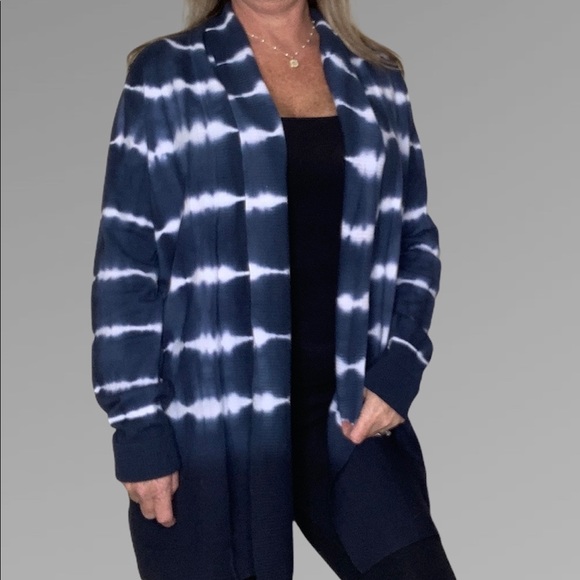Tie dye cardigan navy blue size L - Picture 8 of 8